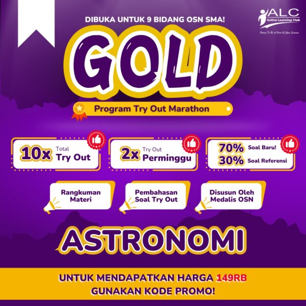 ASTRONOMI - TRY OUT 10 PAKET (GOLD) BATCH 5