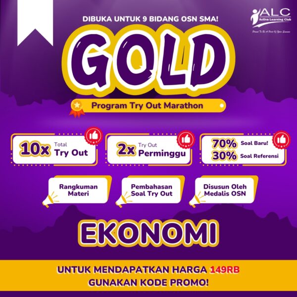 EKONOMI - TRY OUT 10 PAKET (GOLD) BATCH 5