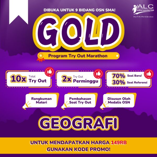 GEOGRAFI - TRY OUT 10 PAKET (GOLD) BATCH 5
