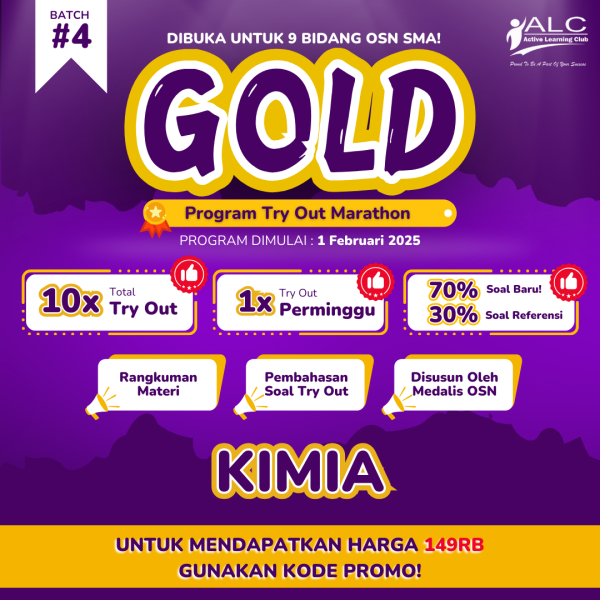 KIMIA - TRY OUT 10 PAKET (GOLD) BATCH 4