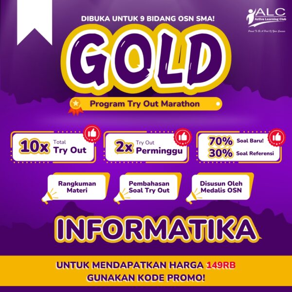 INFORMATIKA - TRY OUT 10 PAKET (GOLD) BATCH 5